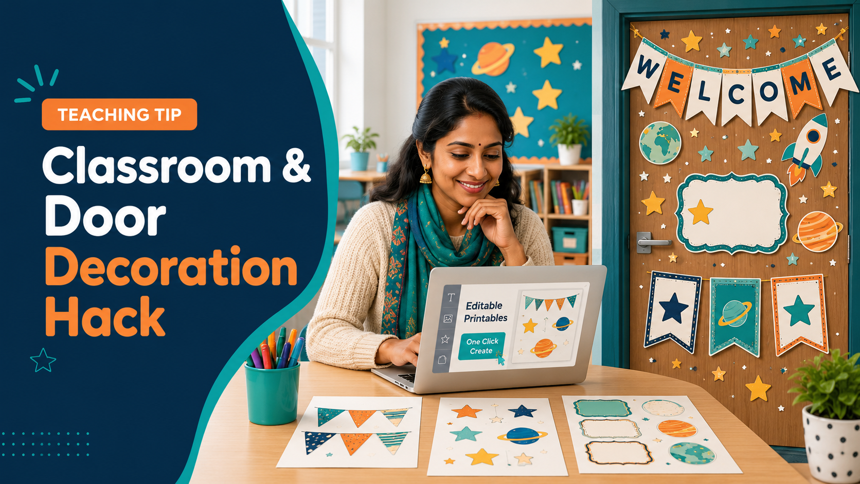 Classroom and Door Decoration Hack